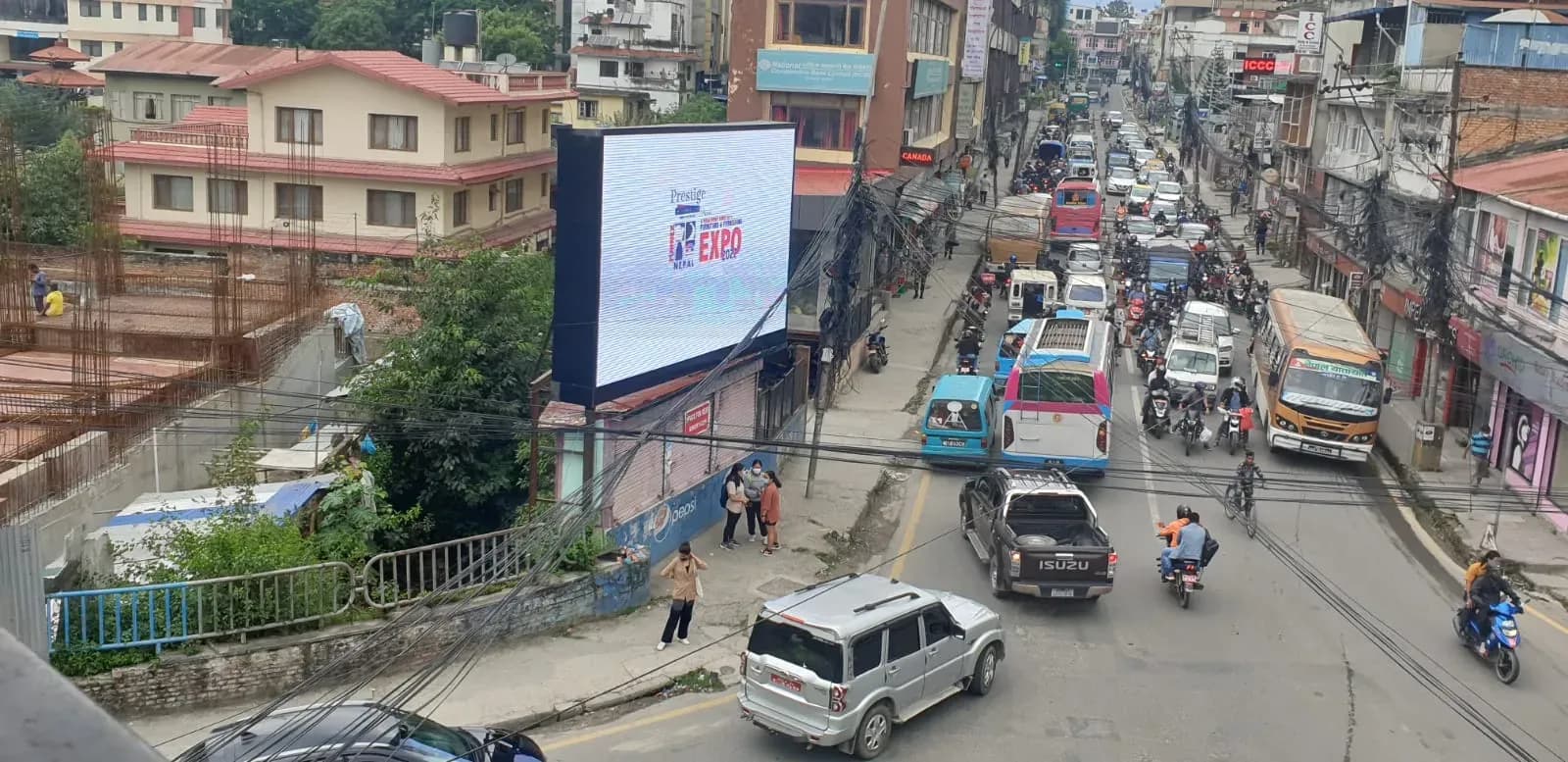 Hattisar LED digital billboard, Kathmandu