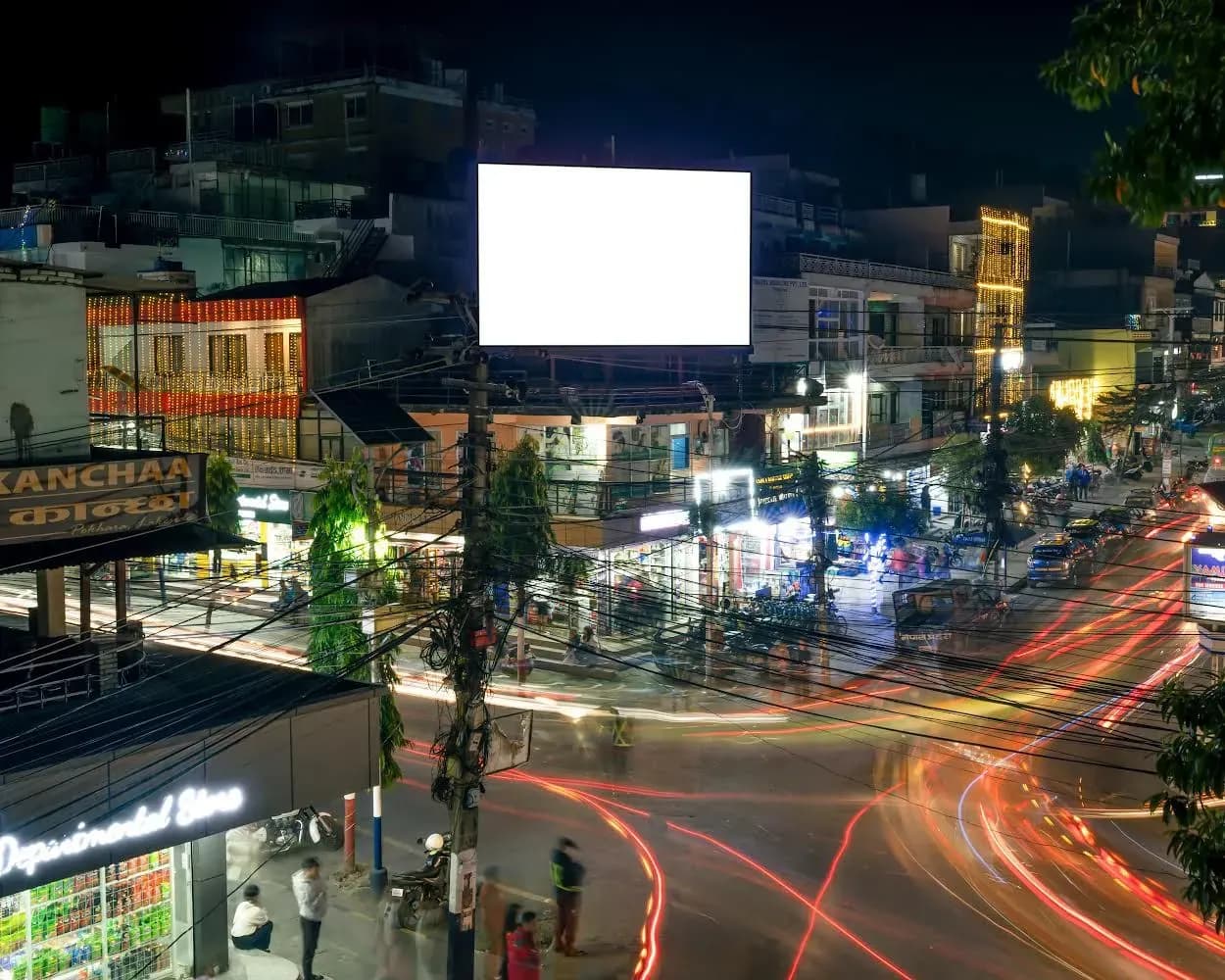 Lakeside LED digital billboard, Pokhara