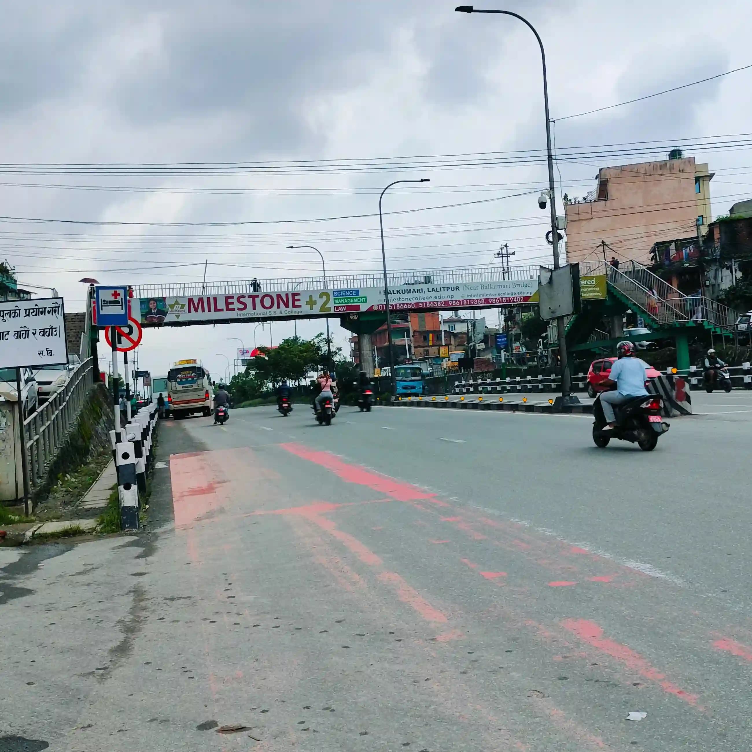 Lokanthali overhead bridge advertising